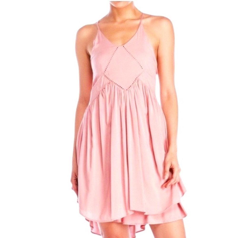 Romeo & Juliet Women's Dusty Rose Pink‎ Blush Short Tank dress